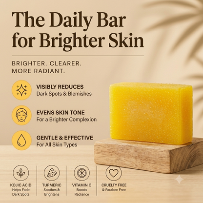 LumiBar™ - Kojic Acid & Turmeric Skin Hydrating Soap Bar (100g)